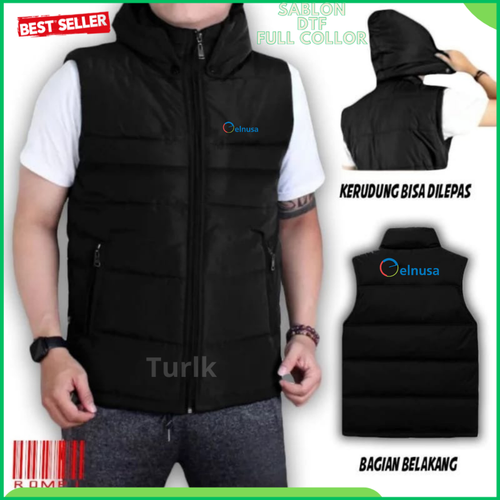 Jual Rompi Elnusa Jaket Vest Elnusa Custom | Shopee Indonesia