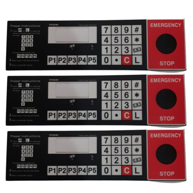 Jual Stiker Tatsuno Gilbarco Suny-XE / Sticker Panel Windows Keypad ...