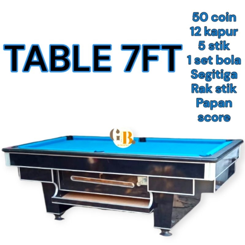 Jual MEJA BILLIARD - BILYAR - BILYARD - BILIAR 7 FIT | Shopee Indonesia