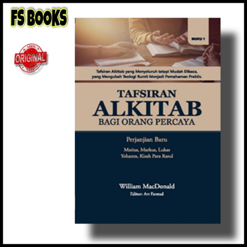 Jual Tafsiran Alkitab Bagi Orang Percaya, Perjanjian Baru. Buku 1 ...