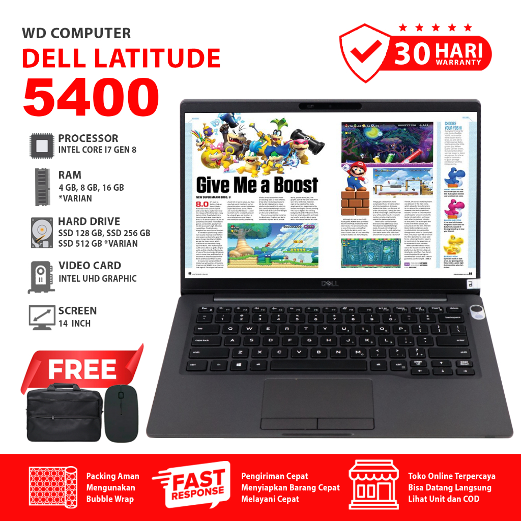 Jual [WD.COMPUTER] Laptop Dell Latitude 5400 core i7 gen 8 | Layar 14 ...