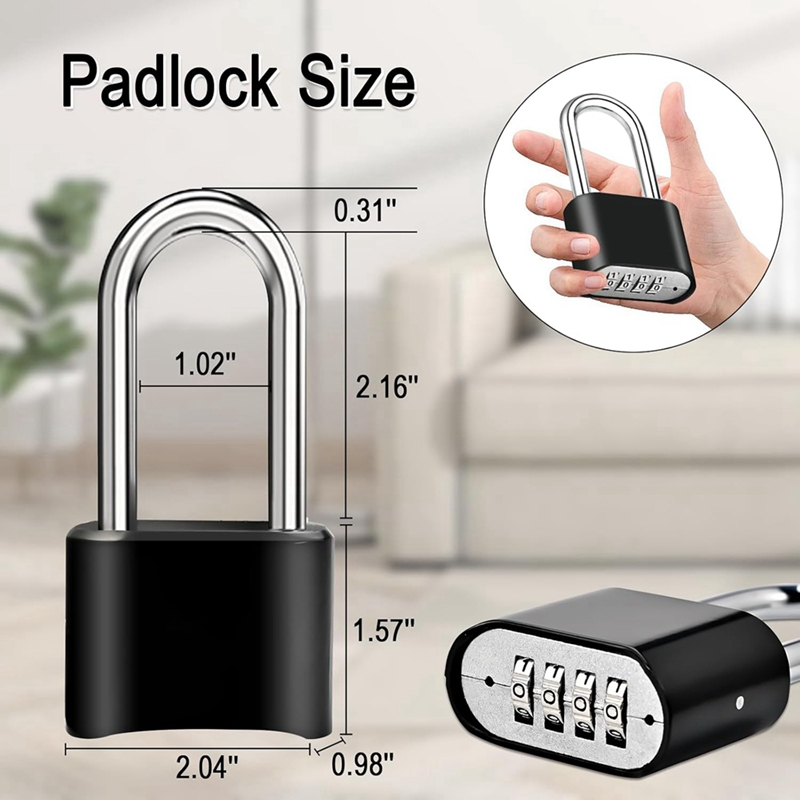Jual Gembok Kode Angka 4 Digit Gembok Nomor Angka Pin Kombinasi Anti ...