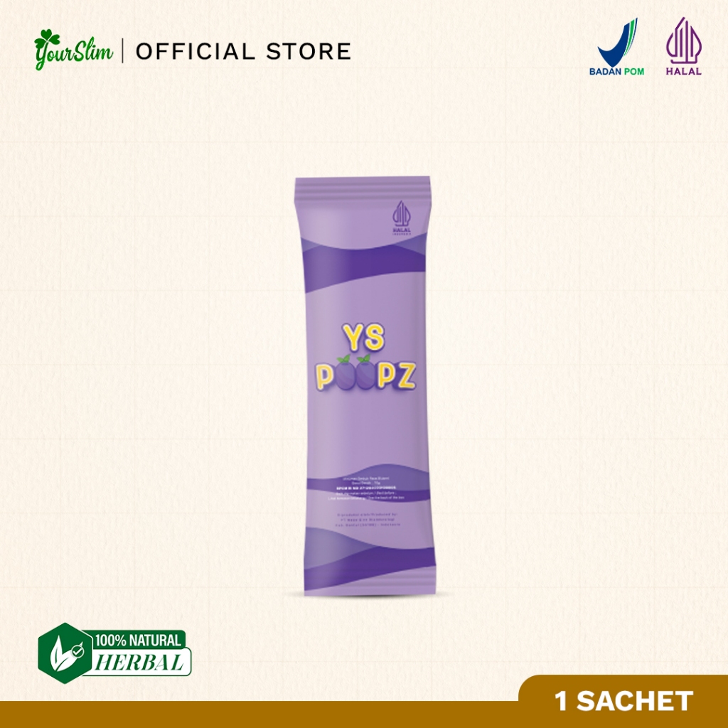 Jual YOURSLIM POOPZ 1 sachet HALAL | Shopee Indonesia