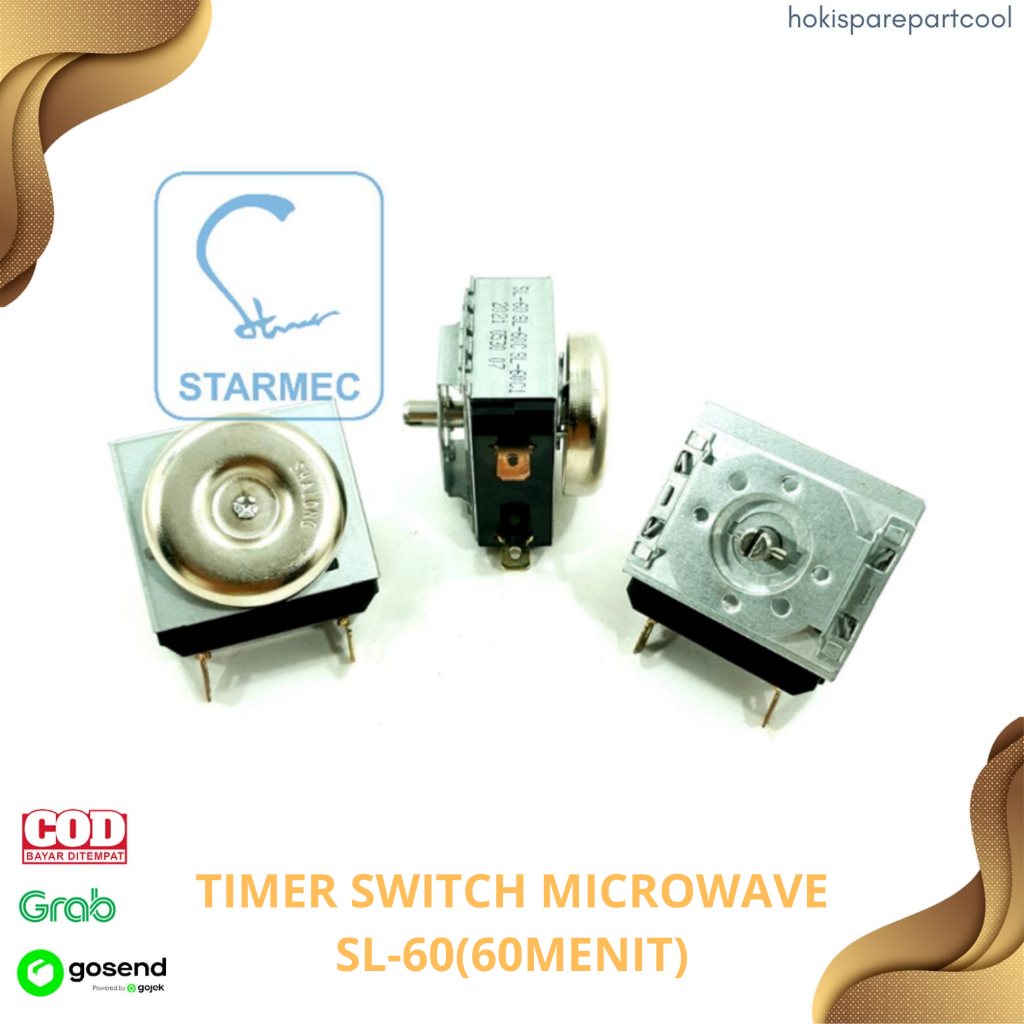 Jual TIMER MICROWAVE OVEN ELEKTRONIK 2 PIN 60 MENIT SL 60 | Shopee ...