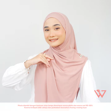 HAUWA Lalisa Hijab Bergo Melayu Instan Soft Inner Jersey