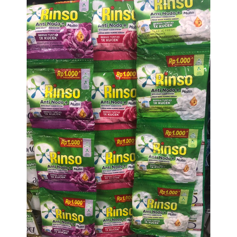 Jual Rinso detergen bubuk 1000 an 3 renteng| 40 gr| 18 sachet | Shopee ...