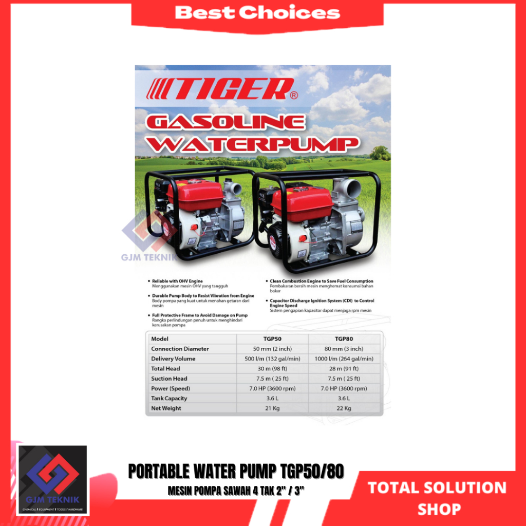 Jual Pompa Air Tiger 3