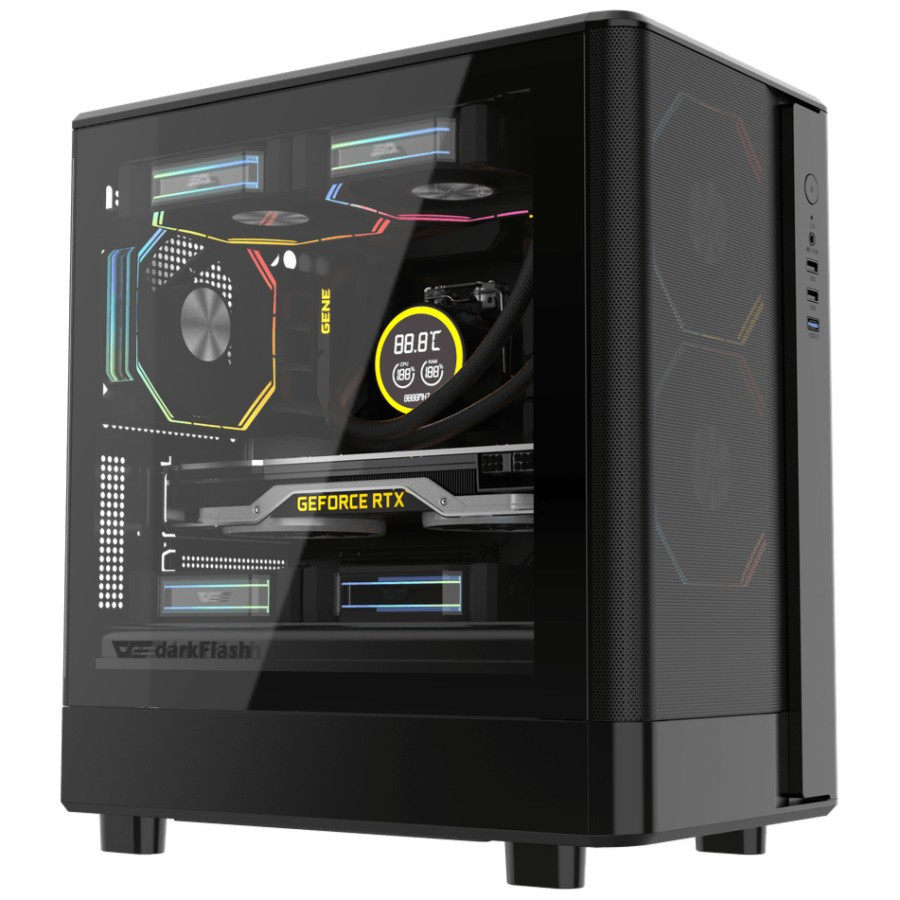 Jual DARKFLASH DB330M MESH BLACK MICRO ATX MINI TOWER PC CASE CASING ...
