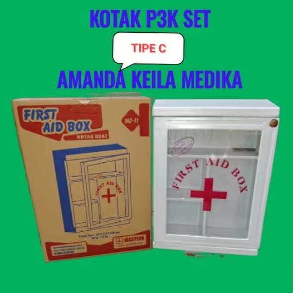 Jual First Aid Box P3K Set Tipe C / Kotak P3K Set Tipe C | Shopee Indonesia