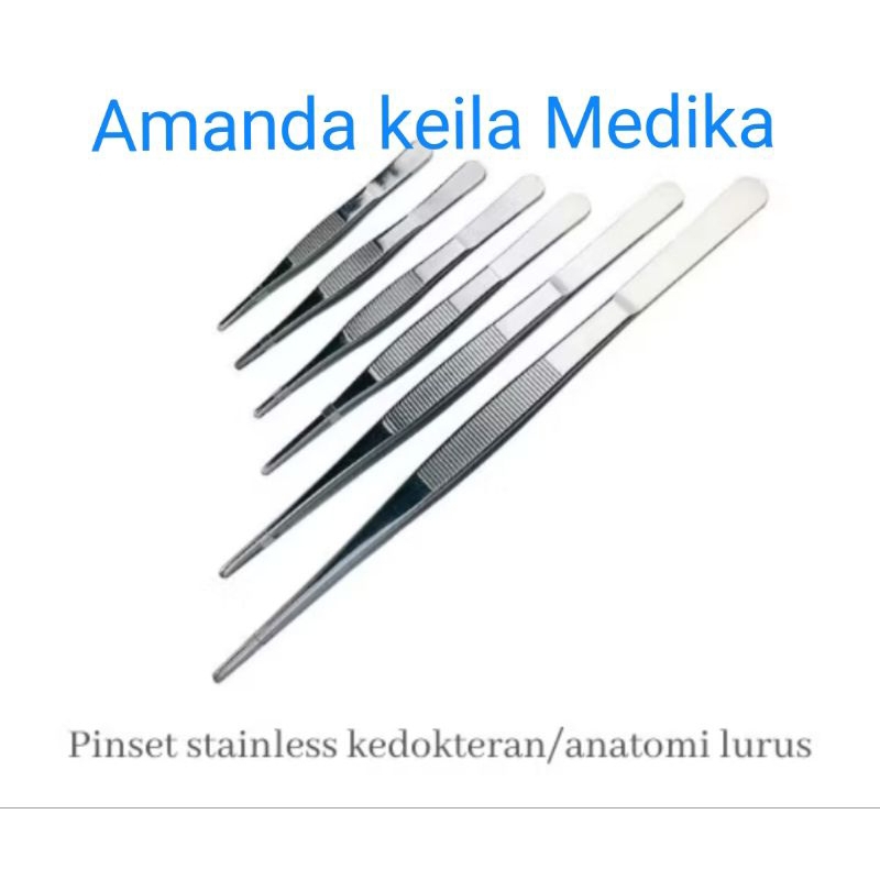 Jual Pinset Anatomis Stainless Marwa / Thumb Dressing Forceps Stainless ...