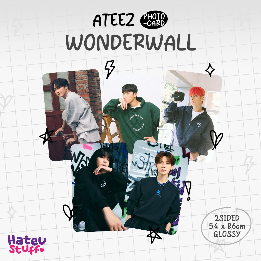 Jual ATEEZ X Wonderwall Unofficial Photocard | Shopee Indonesia