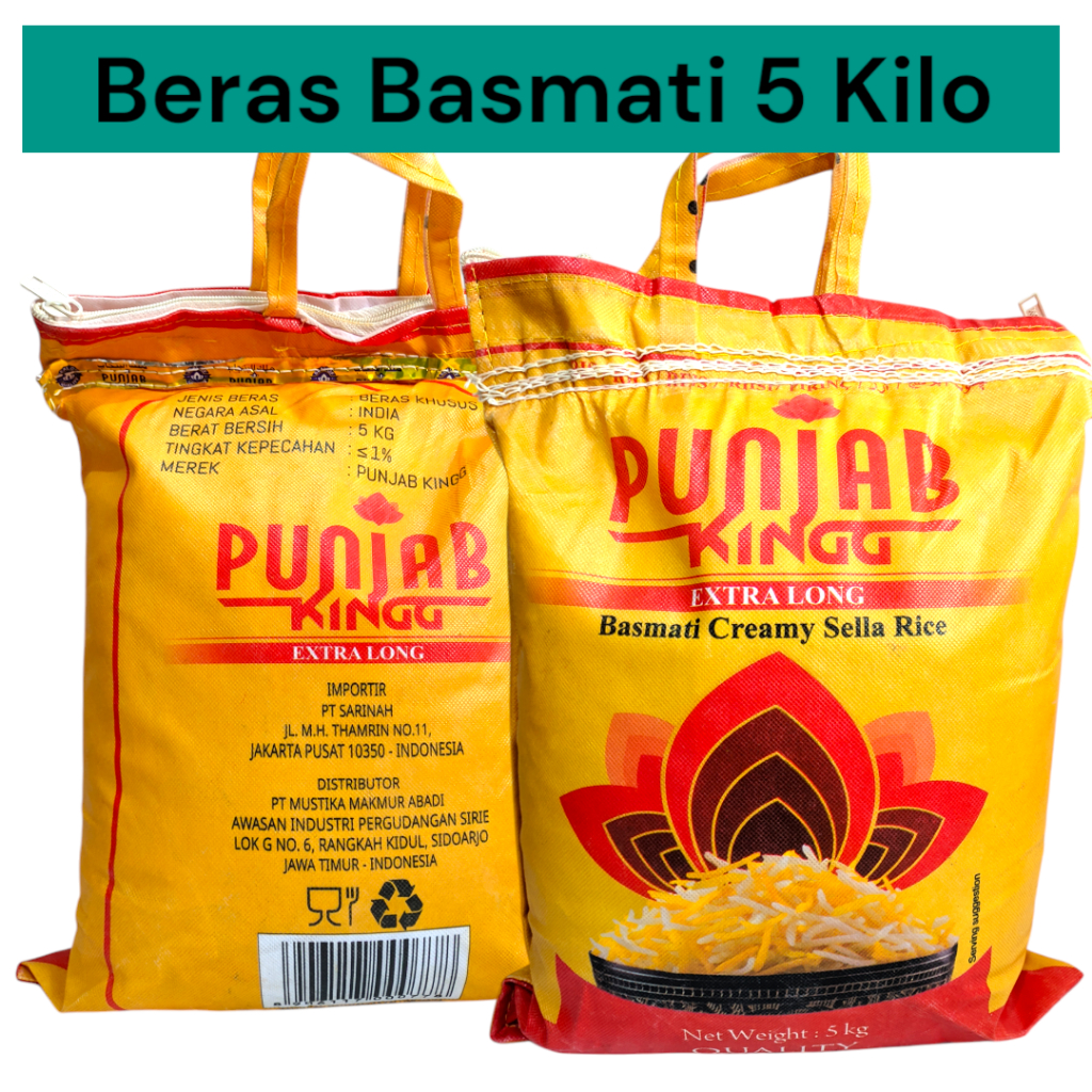 Jual Beras Punjab King 5 Kg sella rice Extra Panjang | Shopee Indonesia