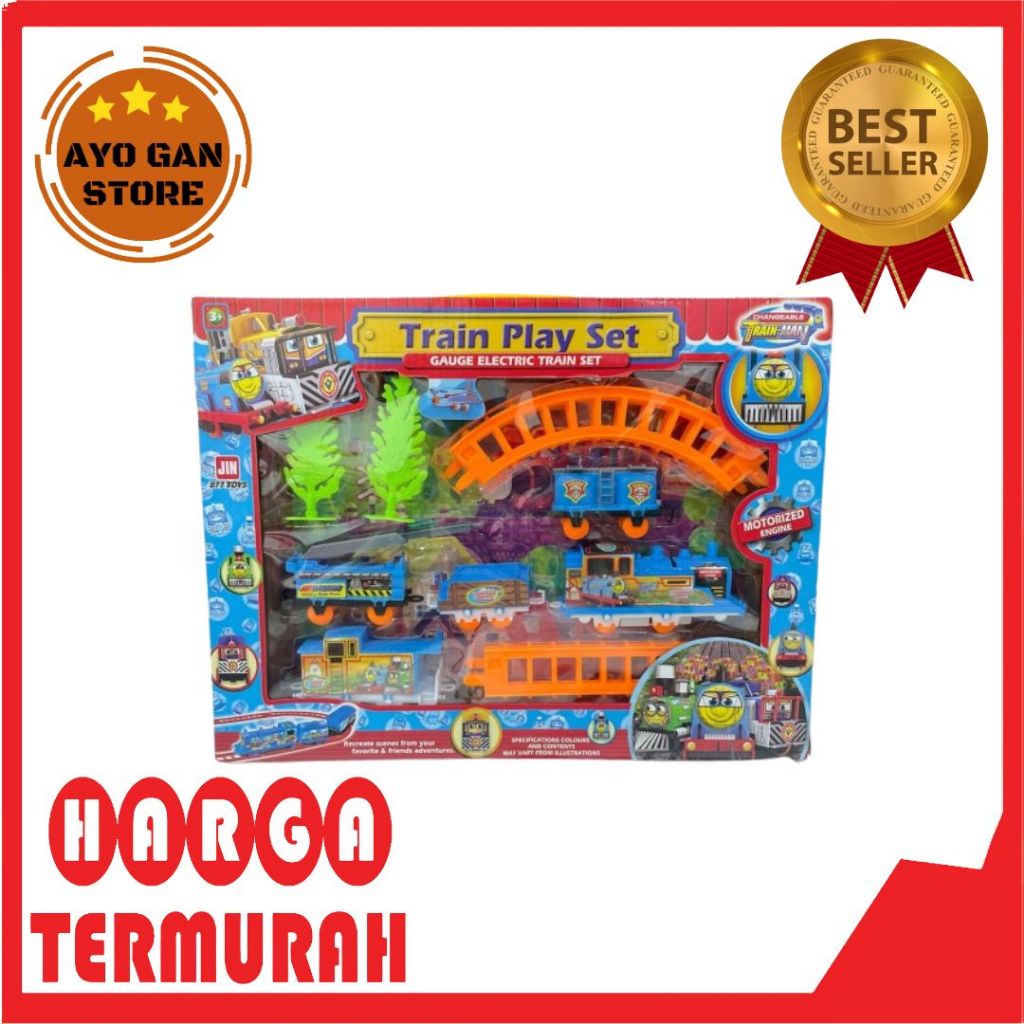 Jual Mainan Anak Train Play Set Gauge Electric Train Set Kereta ...