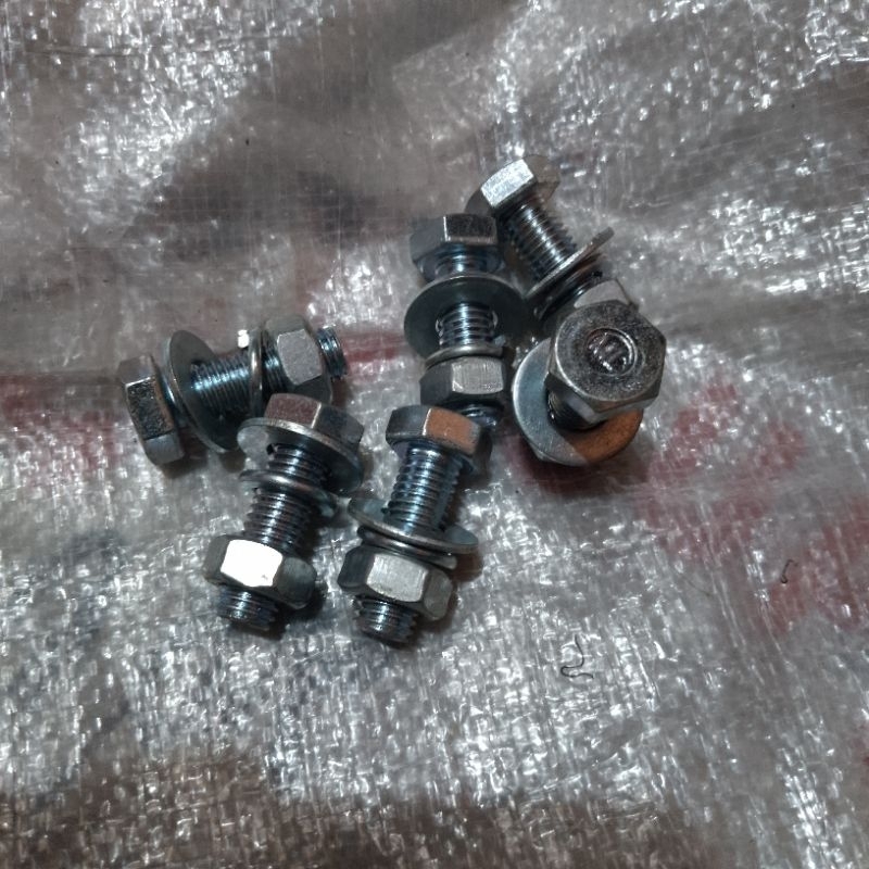 Jual 1 SET BAUT MUR RING BMP | M12X40 | KUNCI 19 | Shopee Indonesia