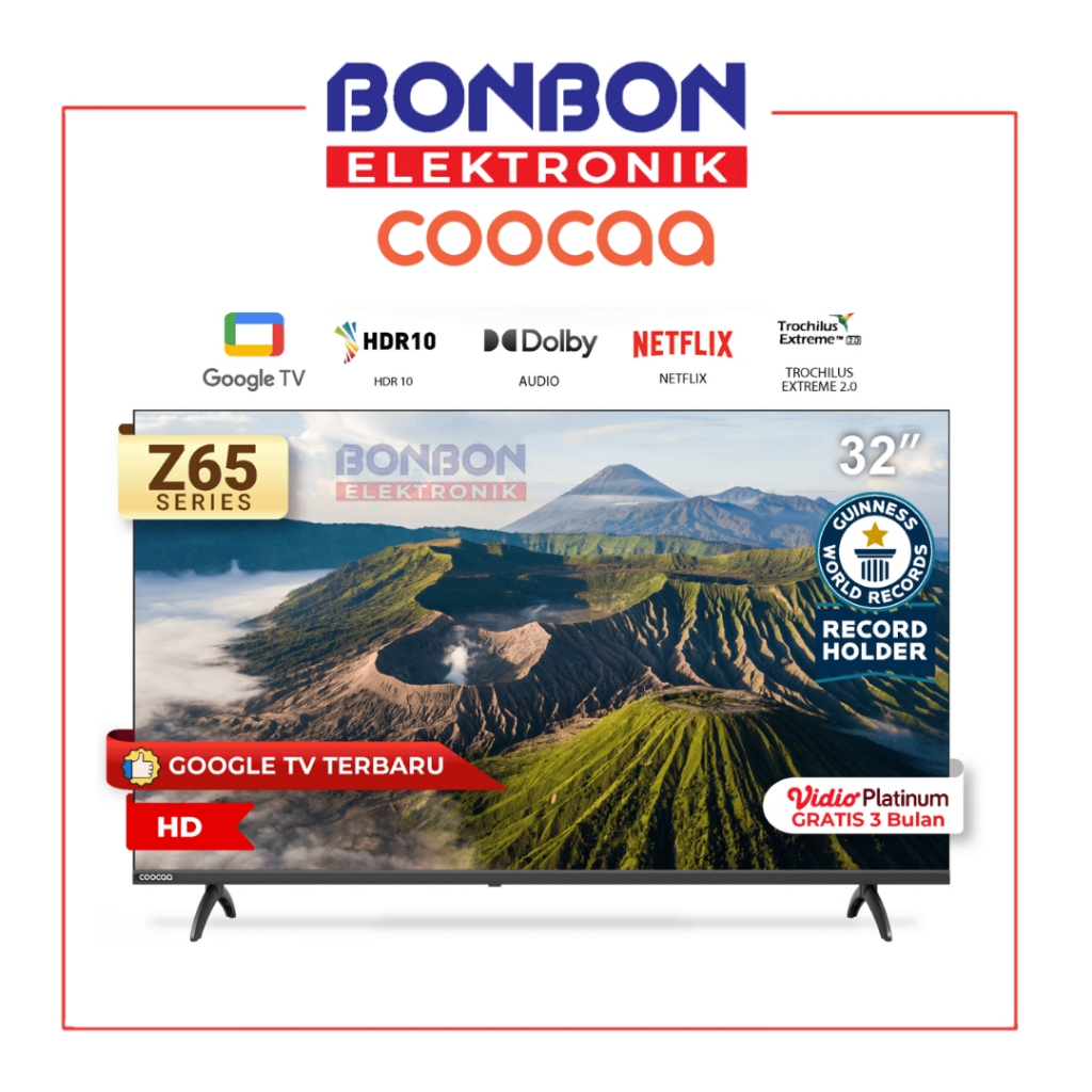 Jual COOCAA LED 2K GOOGLE TV 32 Inch 32Z65 Netflix Youtube Smart OS TV ...