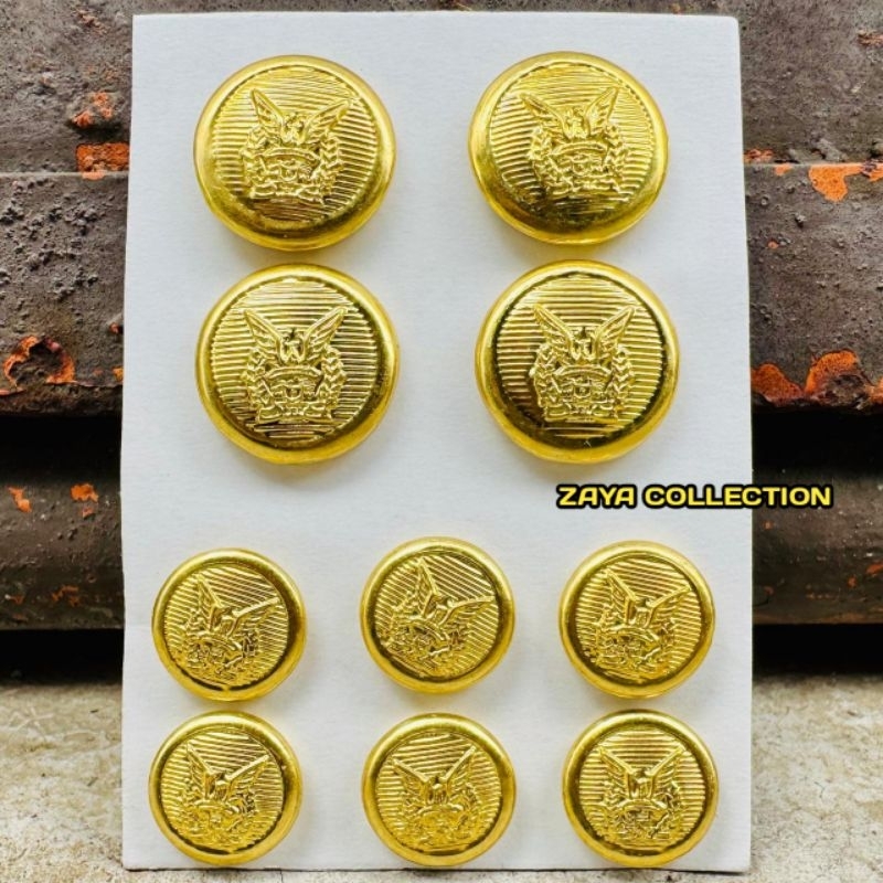 Jual Kancing baju PDU TNI AU - Kancing pdu seragam upacara tni au