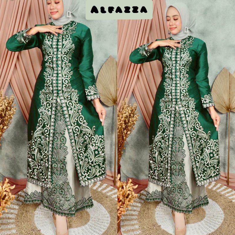 Jual Set Jom-Jom / Stelan Rok Sateen Bridal Combinasi Bordir,Kebaya ...