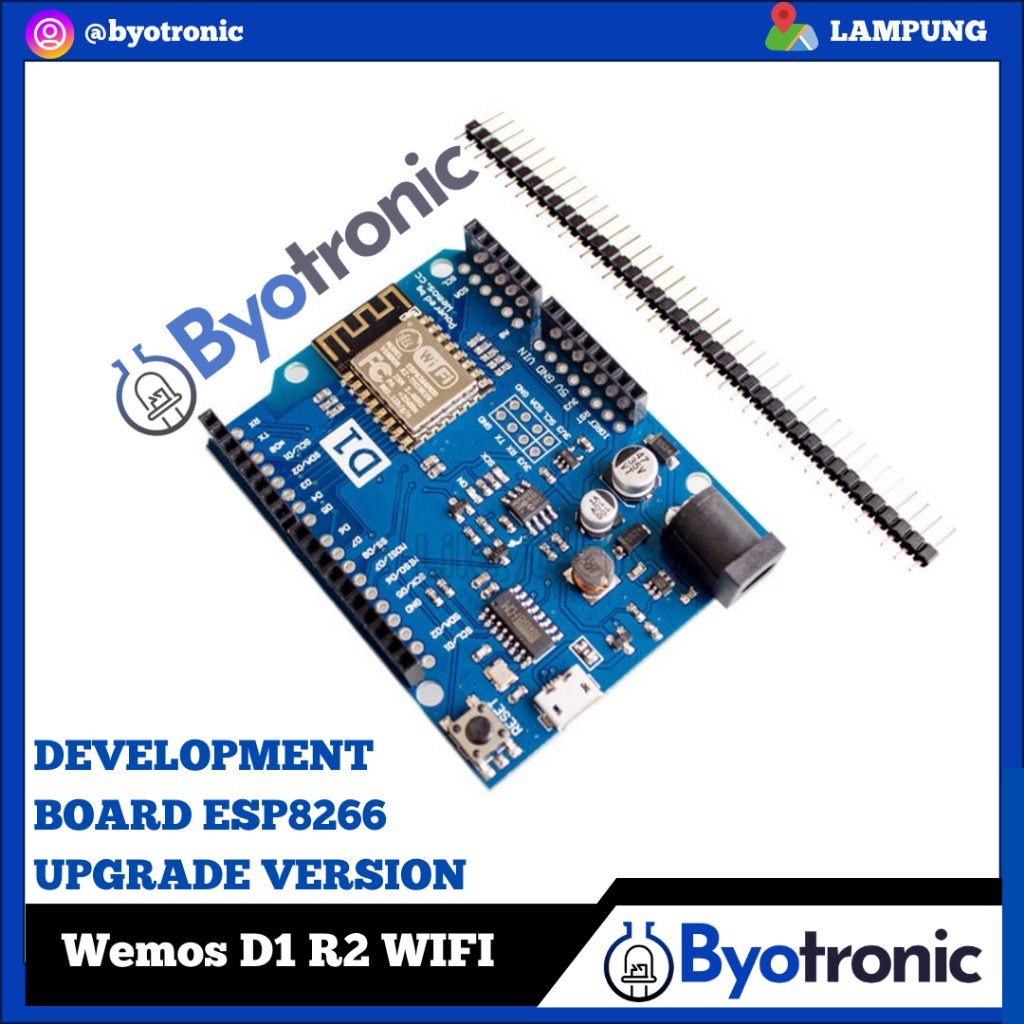 Jual WEMOS D1 R2 Wifi Uno Development Board ESP8266 Upgrade Version ...