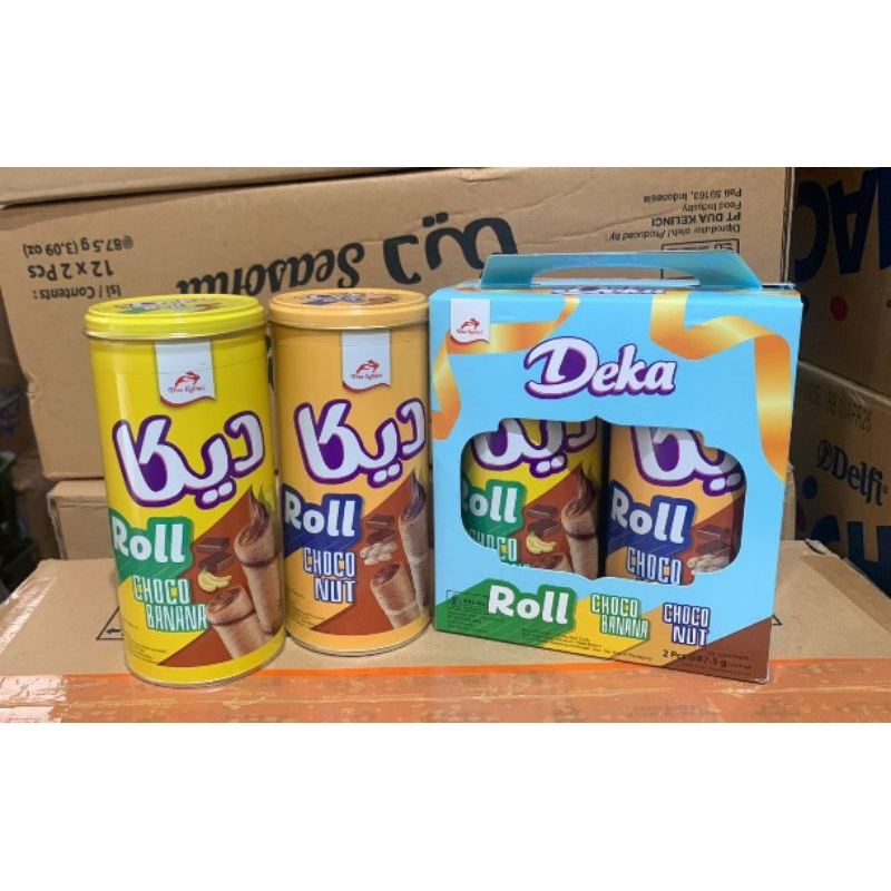 Jual Deka wafer roll gift box edisi lebaran isi 2kaleng | Shopee Indonesia