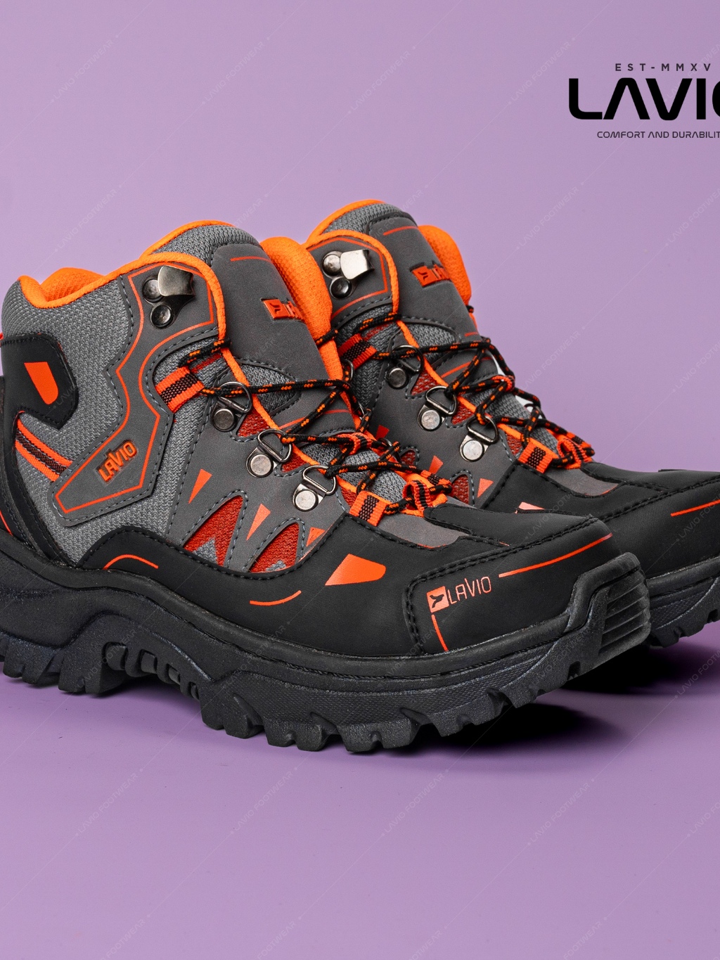 Jual Lavio Sepatu Pria Boots Safety High Kerja Proyek Gunung Hiking ...