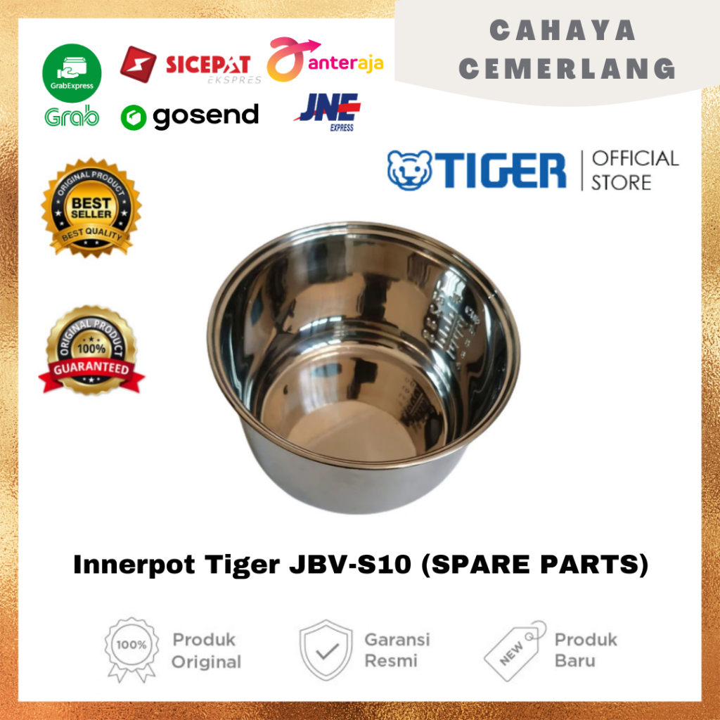 Jual INNER POT RICE COOKER TIGER JBV-S10 STAINLES 1 LITER | Shopee ...