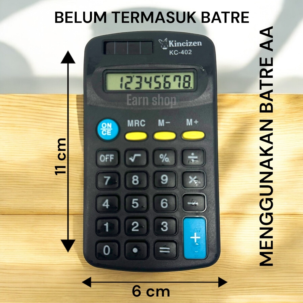 Jual Kalkulator Mini Kincizen KC-402 8 digit Menggunakan batre jam ...