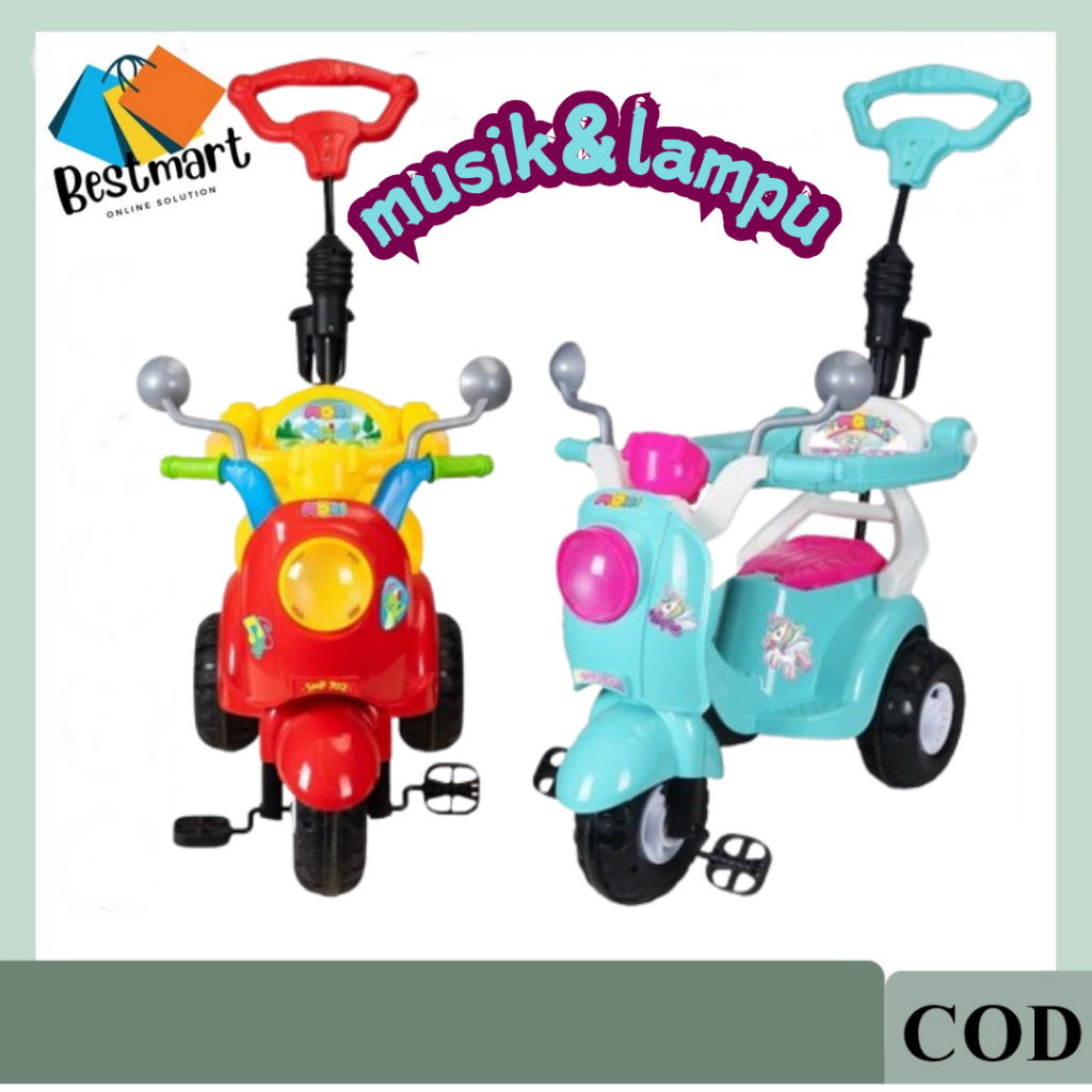 Jual Mainan Anak Scooter Dorong Sepeda Roda Tiga MORI SHP-702 / MAINAN ...