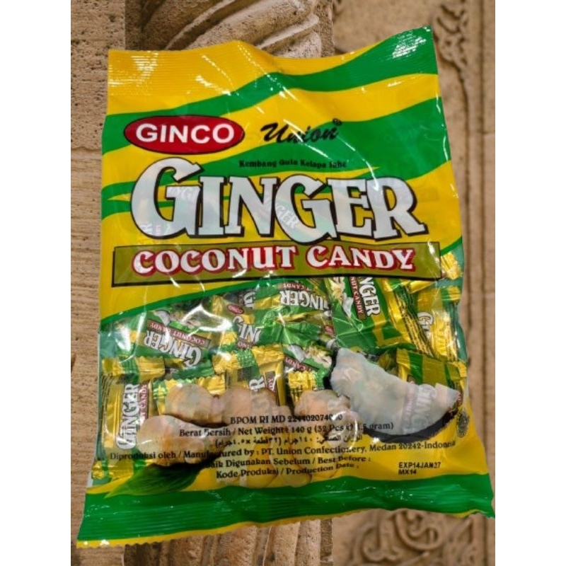 Jual ginger coconut candy union | Shopee Indonesia