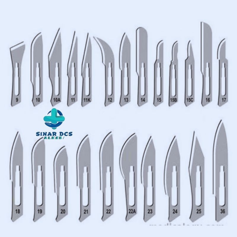 Jual GEA Bisturi Surgical Blades Pisau Scaple No 10 11 15 20 21 22 23 ...