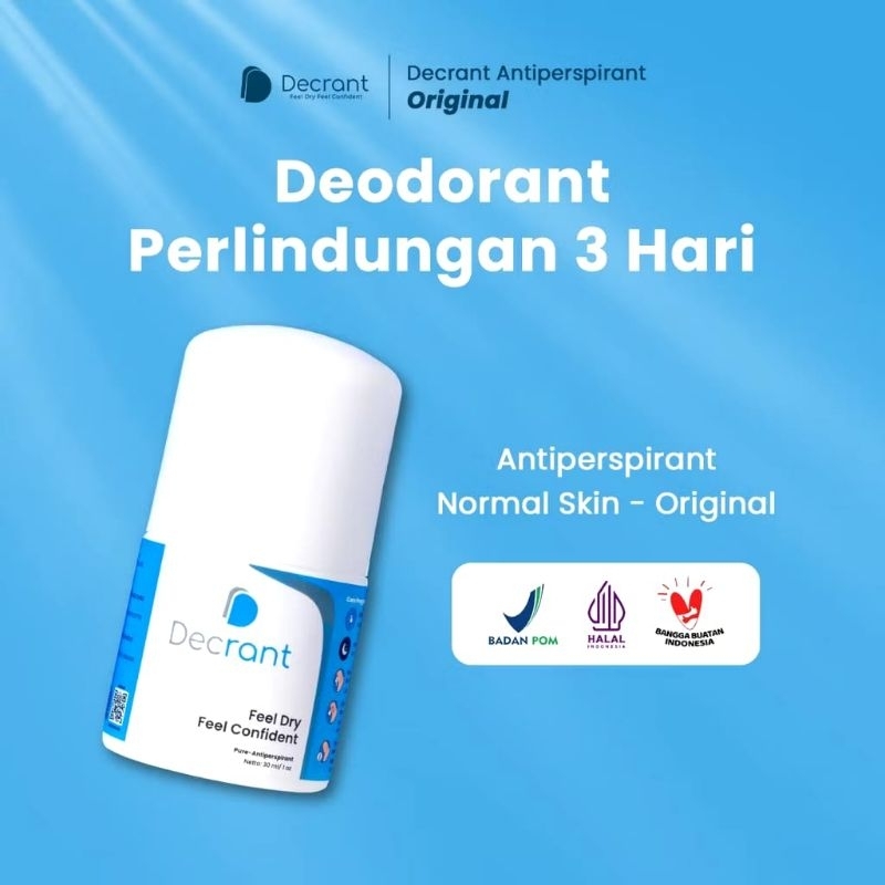 Jual Decrant Antiperspirant Original • Deodorant Roll on 30 ml | Shopee ...