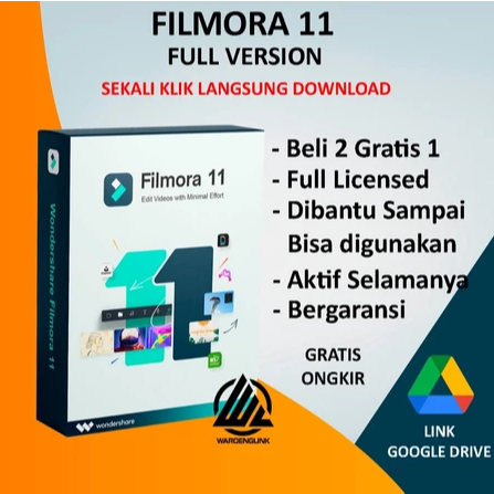Jual Filmora 11 full aktivasi tanpa watermark | video tutorial install ...