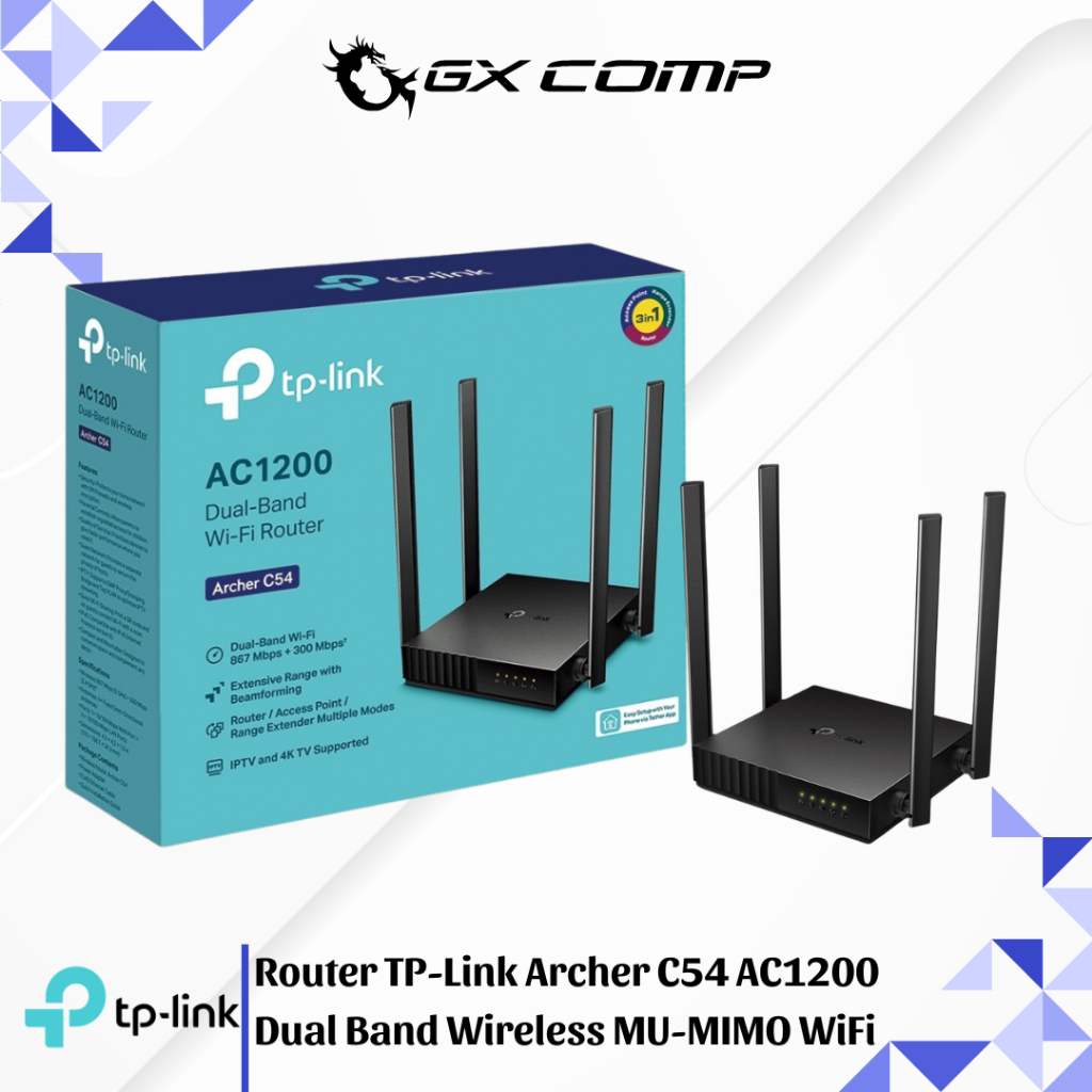 Jual Router TP-Link Archer C54 AC1200 Dual Band Wireless MU-MIMO WiFi ...