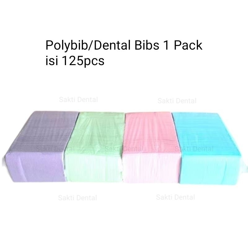Jual Dental Bib Polybib isi 125 Celemek Dental Celemek Dokter Gigi ...