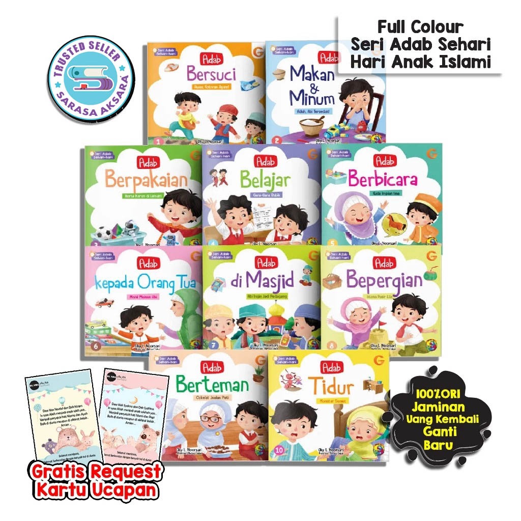Jual Buku Anak Seri Adab Sehari-hari Kepada Orang Tua Daily Manners ...