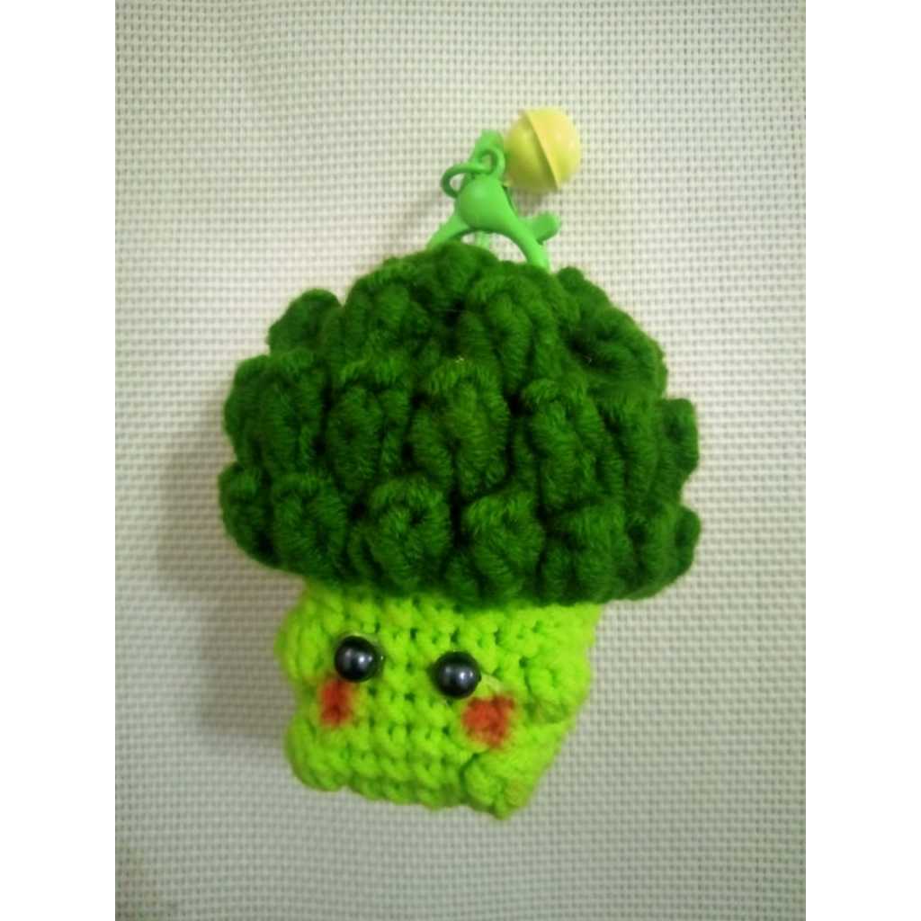 Jual Amigurumi Broccoli Keychain | Gantungan Kunci Rajut | Gantungan ...