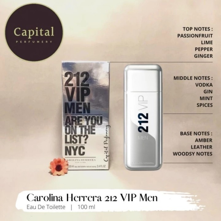 Jual parfum original ch 212 vip for men edt 100 ml | Shopee Indonesia