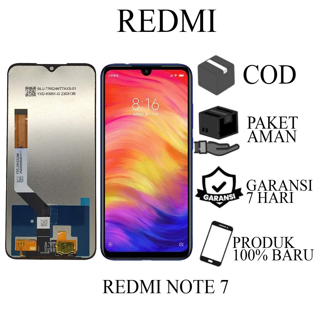 Jual ORIGINAL LCD TOUCHSCREEN REDMI NOTE 7 | Shopee Indonesia
