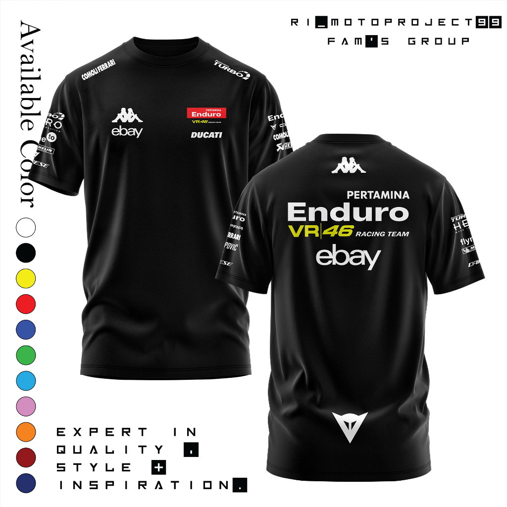 Jual Tshirt Kaos Team Pertamina Enduro VR 46 Racing Team MOTOGP 2025 ...