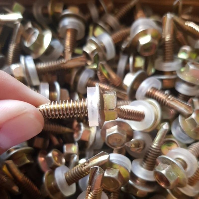 Jual Baut Roufing Roping Merk FIX Ukuran 12 mm x 25 Baut Baja Ringan ...