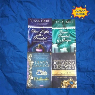BUKU NOVEL ORIGINAL NOVEL ROMANCE/  NOVEL FIKSI / NOVEL SASTRA / NOVEL HUMOR / NOVEL  NOVEL THREE NIGHT WITH A SCOUNDREL / NOVEL TWICE TEMPTED BY A ROGUE / NOVEL DIANA GABALDON OUTLANDER / NOVEL JOHANNA LINDSEY A ROGUE OF MY OWN