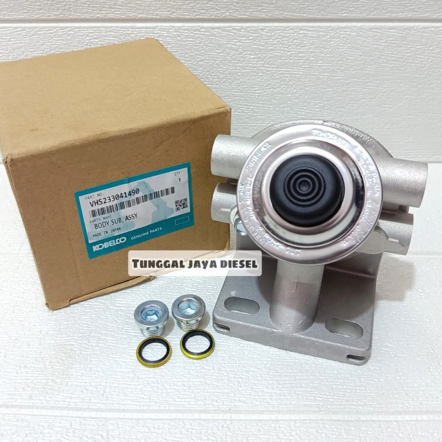 Jual Head Filter Fuel Pump Pompa Solar Kobelco SK200-8 SK200 Body Sub ...