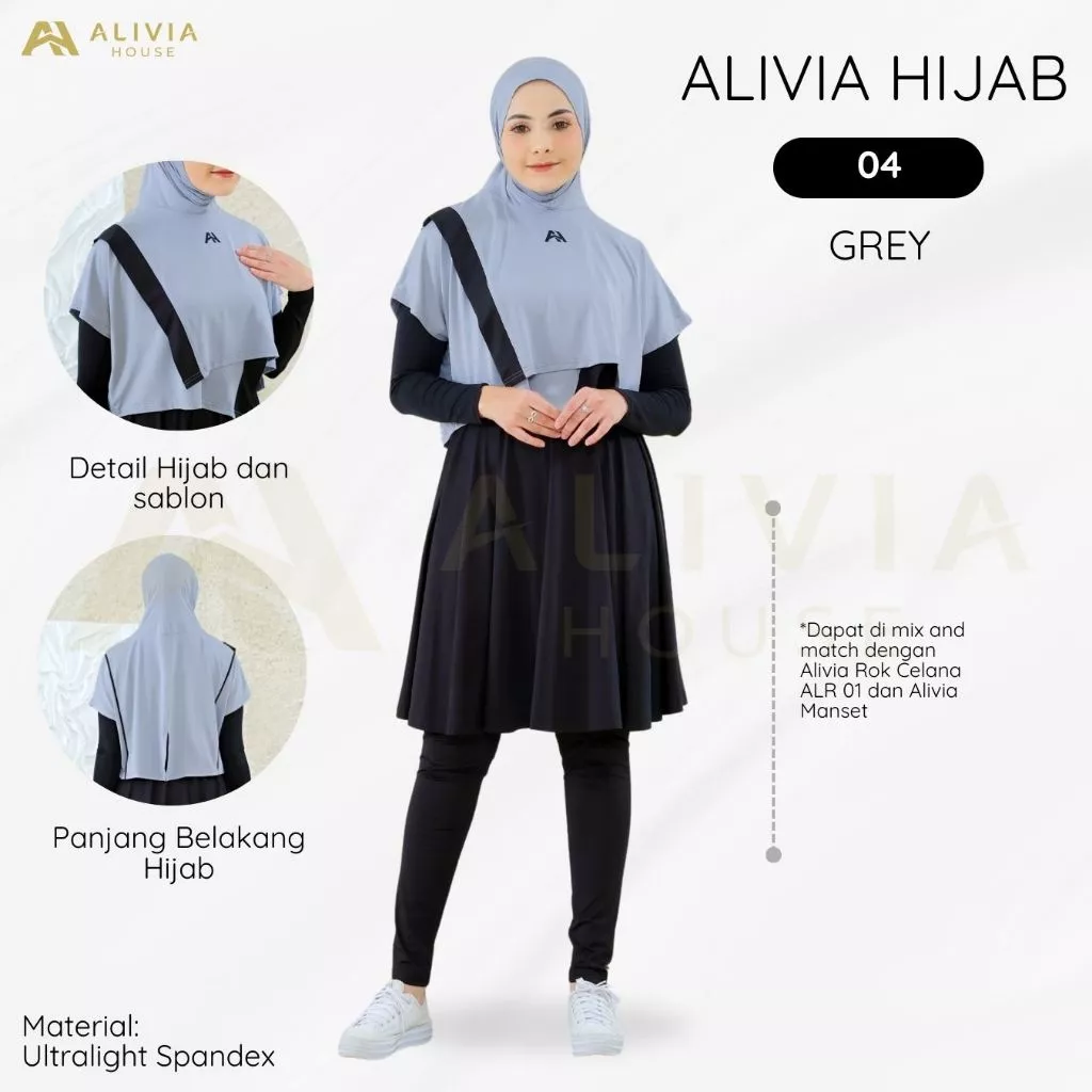 Alivia Hijab 04 - Rompi Instan Crop Olahraga Wanita Terbaru dan Sport Kekinian