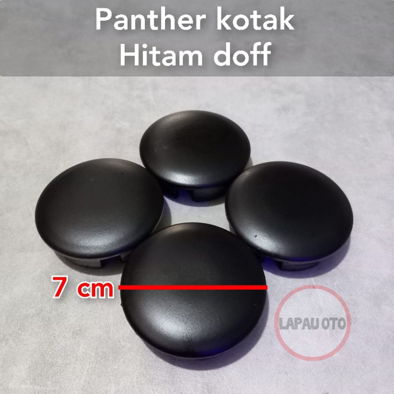 Jual Dop roda tutup velg Panther Kotak lama diameter 7 cm hitam doff ...