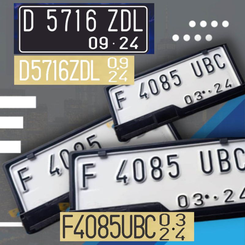 Jual sticker plat nomer cutting sticker plat nomer motor | Shopee Indonesia