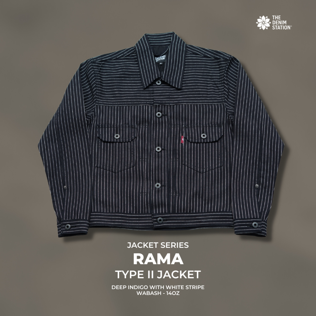 Jual The Denim Station - Rama Sashiko Wabash Denim Jacket Type II ...