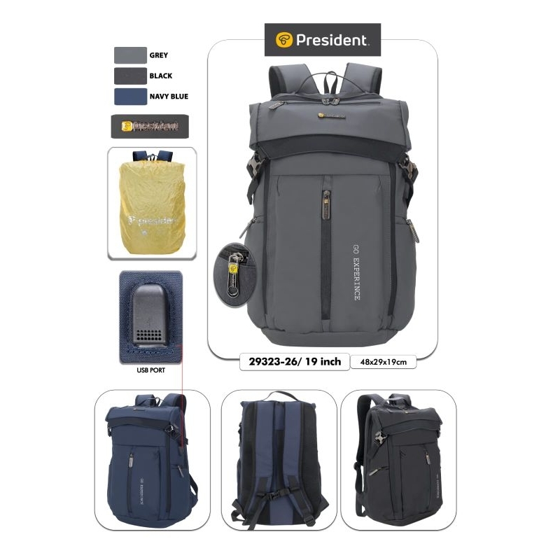 Jual B2BACK RANSEL PRESIDENT ORIGINAL 29323-26/29325 UNISEX |RANSEL ...