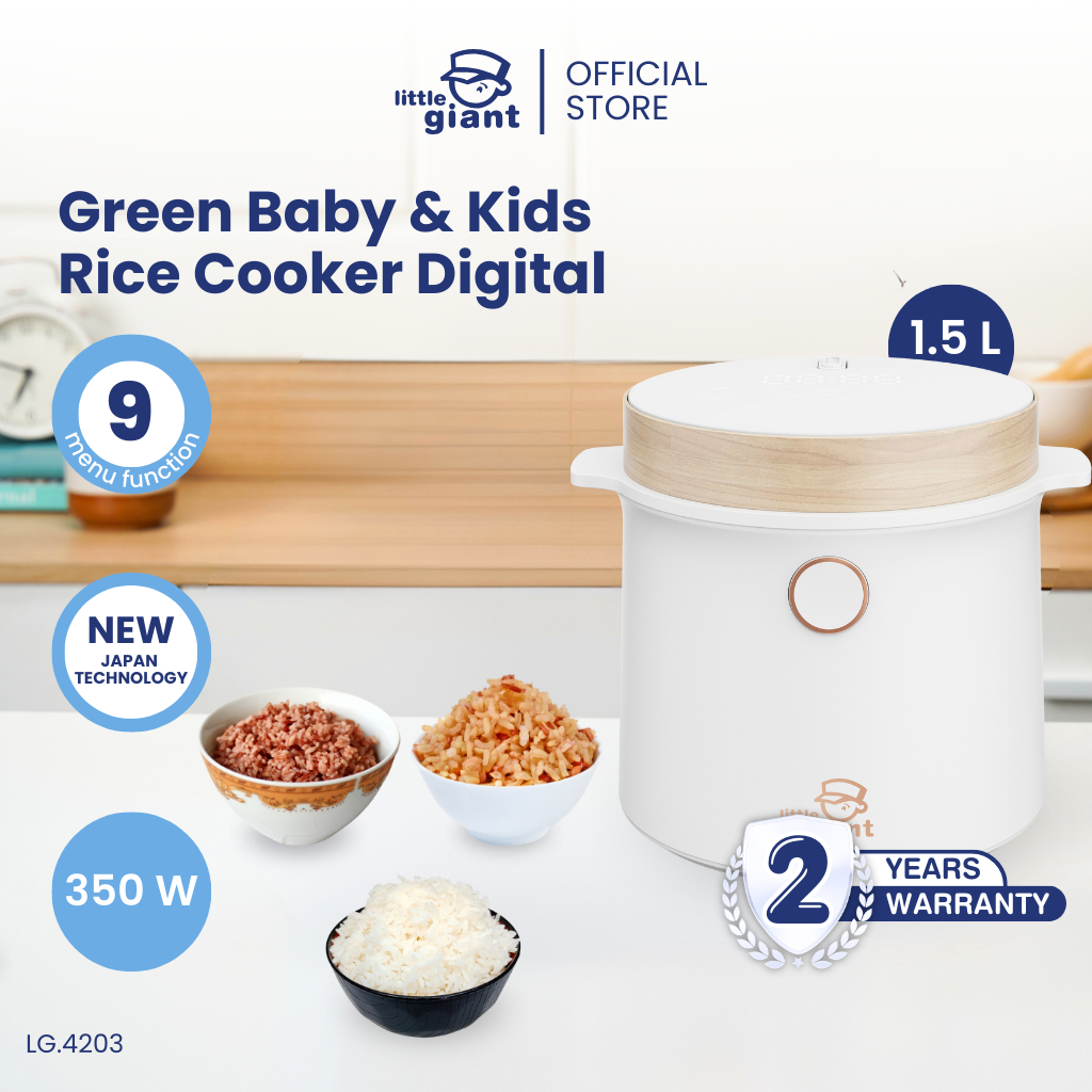 Jual Little Giant Digital 1.5L Green Baby & Kids Rice Cooker | Rice ...