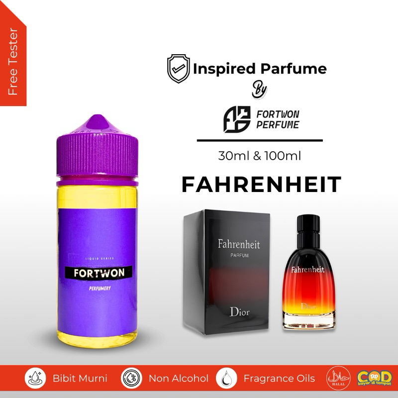 Jual FAHRENHEIT Parfum Bibit Tetes Pria Wanita Non Alkohol 100ml
