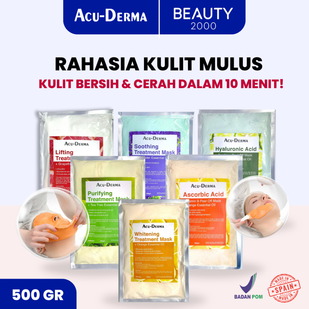 Jual Acu-Derma Treatment Mask Peel Off 500gr | Shopee Indonesia