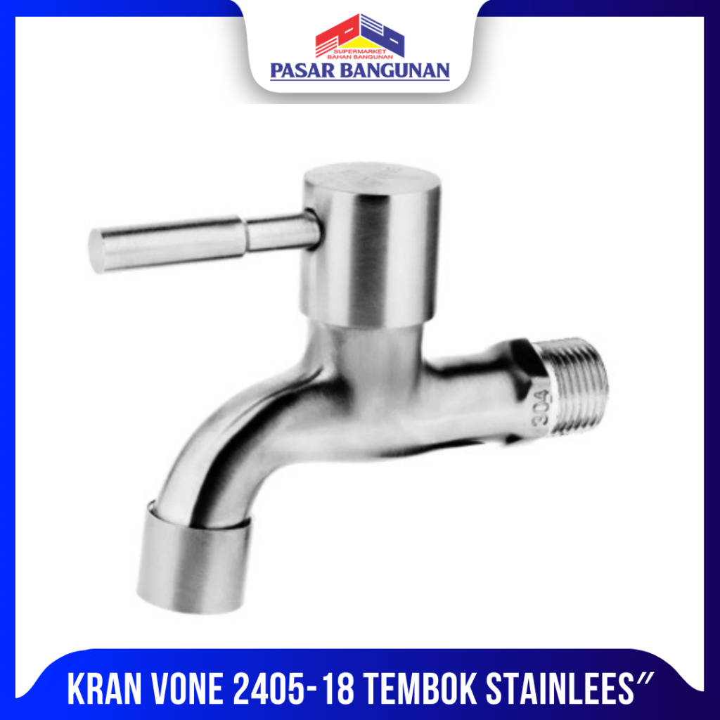 Jual KRAN VONE 2405-18 TEMBOK STAINLESS | Shopee Indonesia